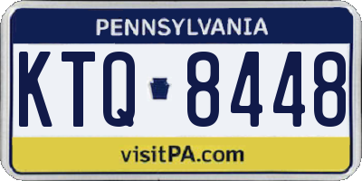PA license plate KTQ8448