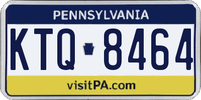 PA license plate KTQ8464