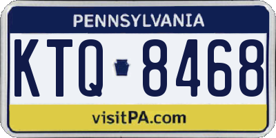 PA license plate KTQ8468