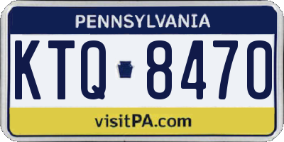PA license plate KTQ8470
