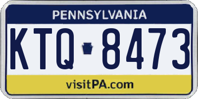 PA license plate KTQ8473
