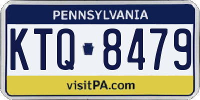 PA license plate KTQ8479