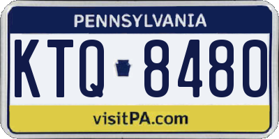 PA license plate KTQ8480