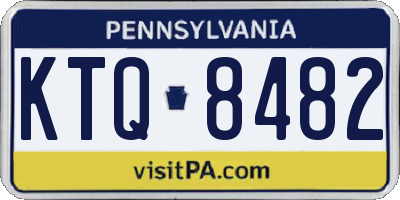 PA license plate KTQ8482