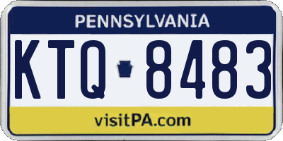 PA license plate KTQ8483