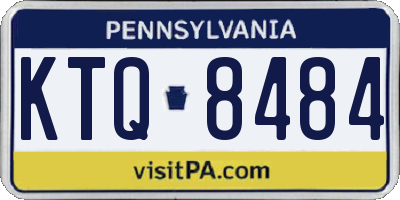 PA license plate KTQ8484