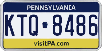 PA license plate KTQ8486