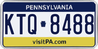 PA license plate KTQ8488