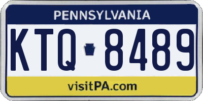 PA license plate KTQ8489