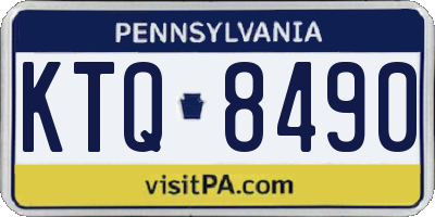 PA license plate KTQ8490