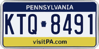 PA license plate KTQ8491