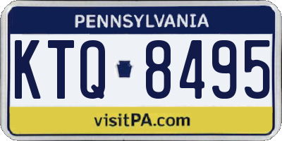 PA license plate KTQ8495