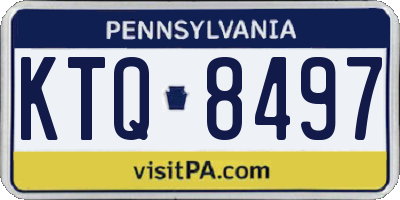 PA license plate KTQ8497