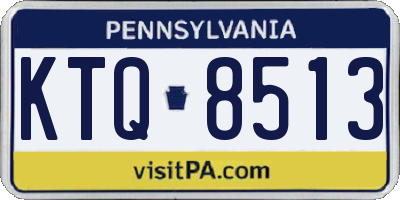 PA license plate KTQ8513