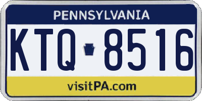 PA license plate KTQ8516