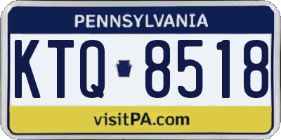PA license plate KTQ8518
