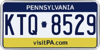 PA license plate KTQ8529