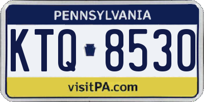 PA license plate KTQ8530