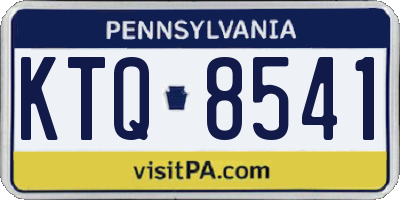 PA license plate KTQ8541