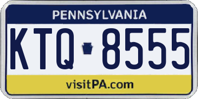 PA license plate KTQ8555