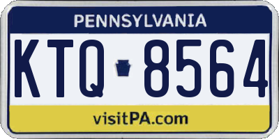 PA license plate KTQ8564