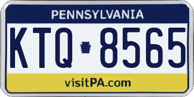 PA license plate KTQ8565