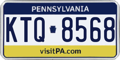 PA license plate KTQ8568
