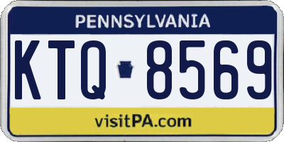 PA license plate KTQ8569