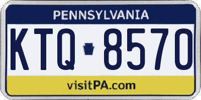 PA license plate KTQ8570