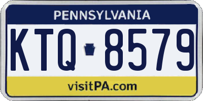 PA license plate KTQ8579