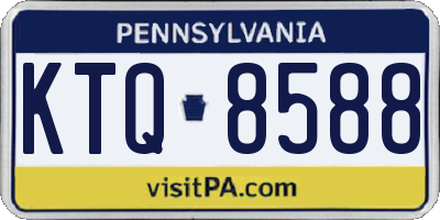 PA license plate KTQ8588