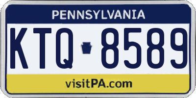 PA license plate KTQ8589