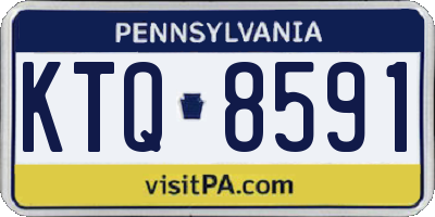 PA license plate KTQ8591
