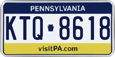 PA license plate KTQ8618