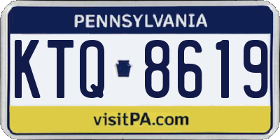 PA license plate KTQ8619