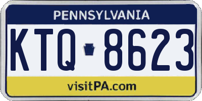 PA license plate KTQ8623