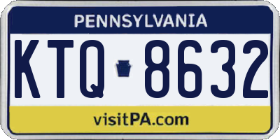PA license plate KTQ8632