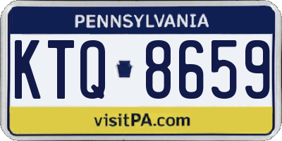 PA license plate KTQ8659