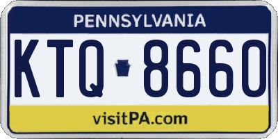 PA license plate KTQ8660