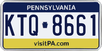 PA license plate KTQ8661
