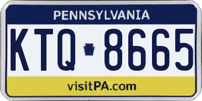 PA license plate KTQ8665