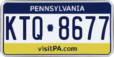 PA license plate KTQ8677