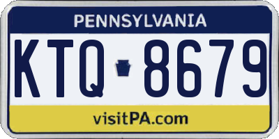 PA license plate KTQ8679