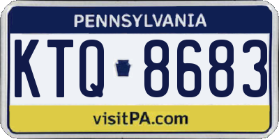 PA license plate KTQ8683
