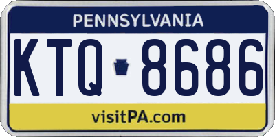 PA license plate KTQ8686