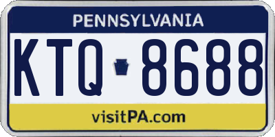 PA license plate KTQ8688