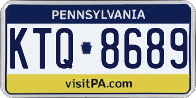 PA license plate KTQ8689
