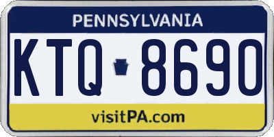 PA license plate KTQ8690