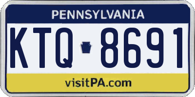 PA license plate KTQ8691
