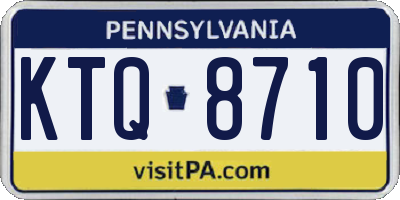 PA license plate KTQ8710